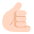 Call Me Hand Flat Light Emoji from Fluent Emoji Flat Set