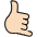 Call Me Hand Light Skin Tone Emoji from OpenMoji Set