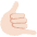 Call Me Hand Light Skin Tone Emoji from Twemoji Set