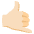 Call Me Hand Light Skin Tone Emoji from Noto Emoji Set