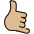 Call Me Hand Medium Light Skin Tone Emoji from OpenMoji Set