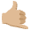 Call Me Hand Medium Light Skin Tone Emoji from Noto Emoji Set
