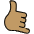 Call Me Hand Medium Skin Tone Emoji from OpenMoji Set