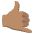 Call Me Hand Medium Skin Tone Emoji from Noto Emoji Set