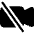 Camera Video Off Fill Icon from Bootstrap Set