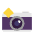 Camera With Flash Flat Emoji from Fluent Emoji Flat Set