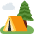 Camping Emoji from Twemoji Set