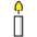 Candle Emoji from OpenMoji Set