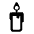 Candle High Contrast Emoji from Fluent Emoji High Contrast Set