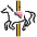 Carousel Horse Emoji from OpenMoji Set