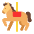 Carousel Horse Flat Emoji from Fluent Emoji Flat Set