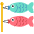 Carp Streamer Emoji from EmojiTwo Colors Set