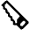 Carpentry Saw High Contrast Emoji from Fluent Emoji High Contrast Set