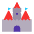 Castle Flat Emoji from Fluent Emoji Flat Set