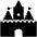 Castle High Contrast Emoji from Fluent Emoji High Contrast Set