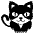 Cat Emoji from EmojiTwo Black Set