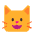 Cat Face Flat Emoji from Fluent Emoji Flat Set