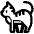 Cat High Contrast Emoji from Fluent Emoji High Contrast Set