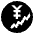 Chart Increasing With Yen Emoji from EmojiTwo Black Set