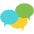 Chat Bubbles Emoji from EmojiTwo Colors Set