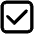 Check Mark Button High Contrast Emoji from Fluent Emoji High Contrast Set