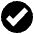 Check Mark Button Emoji from EmojiTwo Black Set