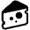 Cheese Wedge High Contrast Emoji from Fluent Emoji High Contrast Set