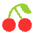 Cherries Flat Emoji from Fluent Emoji Flat Set