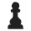 Chess Pawn Flat Emoji from Fluent Emoji Flat Set