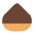 Chestnut Flat Emoji from Fluent Emoji Flat Set