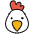 Chicken Emoji from OpenMoji Set