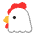Chicken Flat Emoji from Fluent Emoji Flat Set