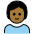 Child Medium Dark Skin Tone Emoji from OpenMoji Set