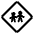Children Crossing High Contrast Emoji from Fluent Emoji High Contrast Set