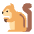 Chipmunk Flat Emoji from Fluent Emoji Flat Set