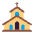 Church Flat Emoji from Fluent Emoji Flat Set