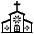 Church Emoji from EmojiTwo Black Set