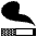 Cigarette Emoji from EmojiTwo Black Set