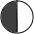 Circle With Left Half Black Emoji from OpenMoji Set