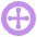 Circled Cross Pommee Emoji from EmojiTwo Colors Set