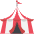 Circus Tent Emoji from EmojiTwo Colors Set