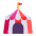 Circus Tent Flat Emoji from Fluent Emoji Flat Set
