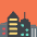 Cityscape At Dusk Emoji from EmojiTwo Colors Set