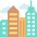 Cityscape Emoji from EmojiTwo Colors Set
