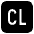Cl Button Emoji from EmojiTwo Black Set
