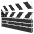 Clapper Board Emoji from EmojiTwo Colors Set