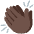 Clapping Hands Dark Skin Tone Emoji from Noto Emoji Set