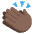 Clapping Hands Dark Skin Tone Emoji from EmojiTwo Colors Set