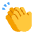 Clapping Hands Flat Default Emoji from Fluent Emoji Flat Set