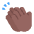 Clapping Hands Flat Medium Dark Emoji from Fluent Emoji Flat Set